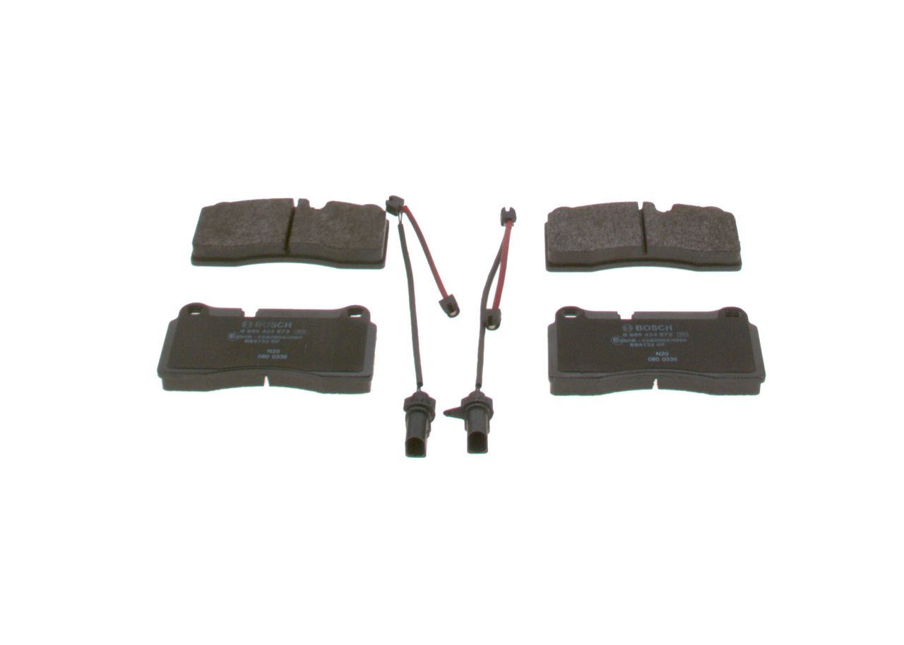 BOSCH 0 986 424 873 - Bremsbelagsatz, Scheibenbremse