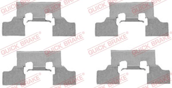 QUICK BRAKE 109-1647 - Zubehörsatz, Scheibenbremsbelag