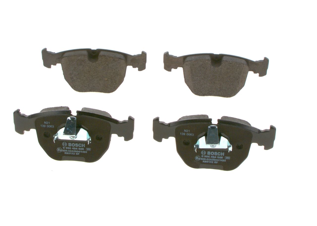 BOSCH 0 986 494 028 - Bremsbelagsatz, Scheibenbremse