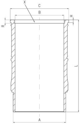 MAHLE 001 LW 00142 001 - Zylinderlaufbuchse