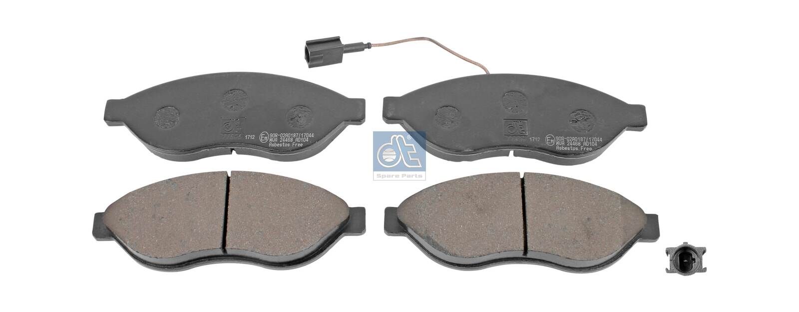 DT Spare Parts 12.93100 - Bremsbelagsatz, Scheibenbremse