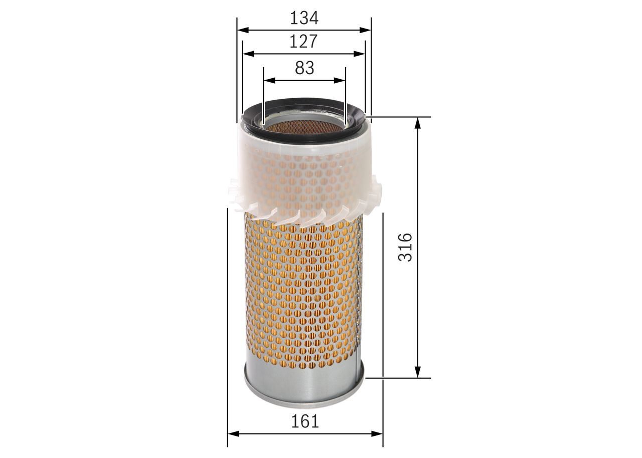 BOSCH 1 457 433 674 - Luftfilter