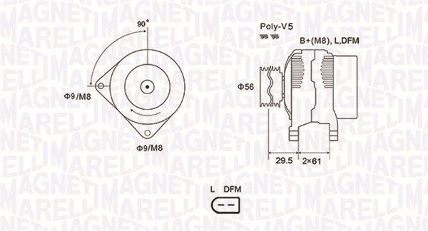 MAGNETI MARELLI 063731678010 - Generator