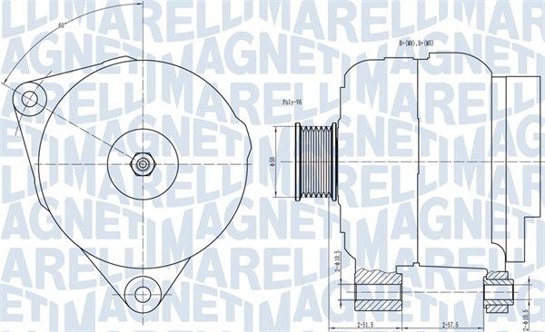 MAGNETI MARELLI 063731501010 - Generator