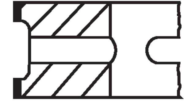 MAHLE 089 30 N0 - Kolbenringsatz