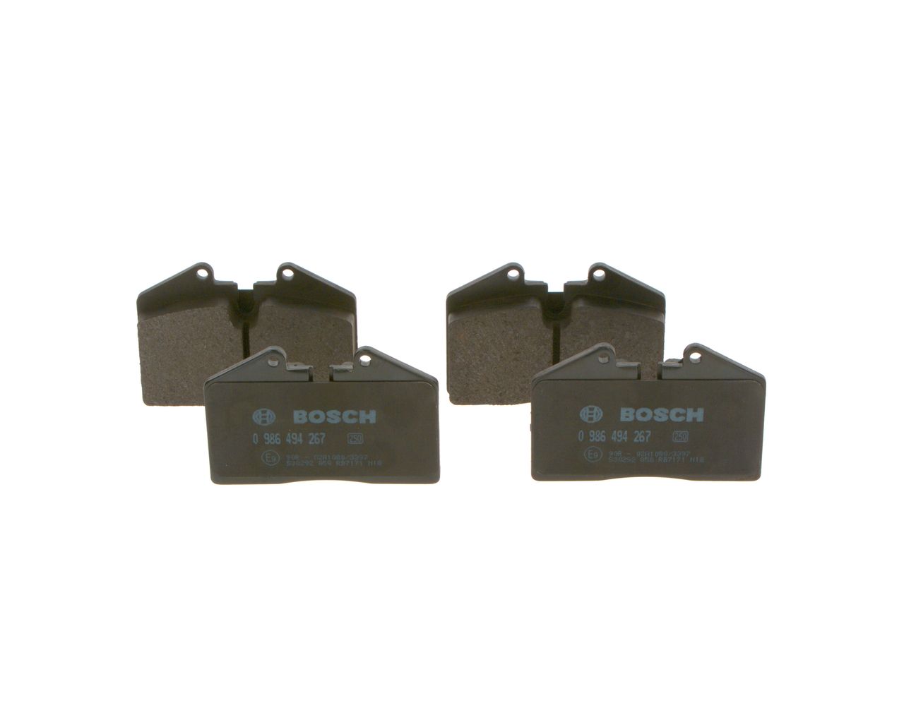 BOSCH 0 986 494 267 - Bremsbelagsatz, Scheibenbremse
