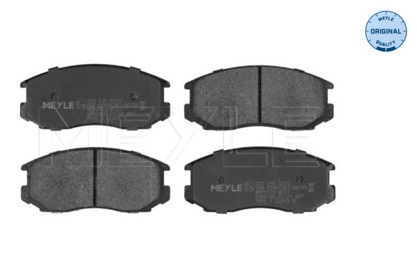 MEYLE 025 216 5015 - Bremsbelagsatz, Scheibenbremse