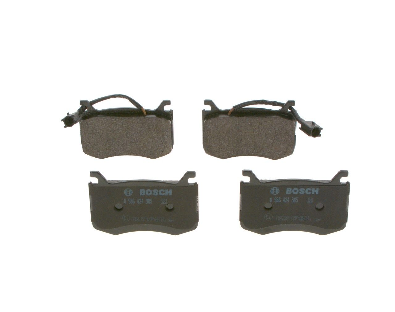 BOSCH 0 986 424 385 - Bremsbelagsatz, Scheibenbremse