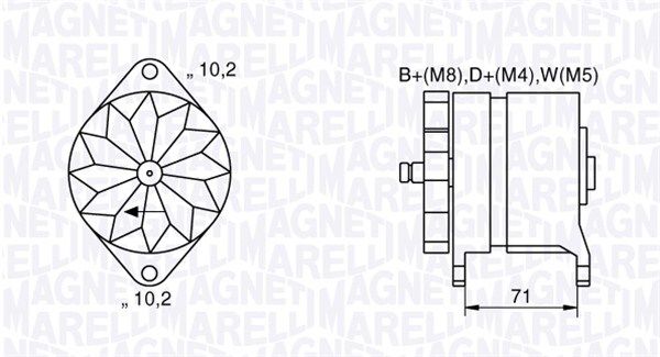 MAGNETI MARELLI 063534681240 - Generator