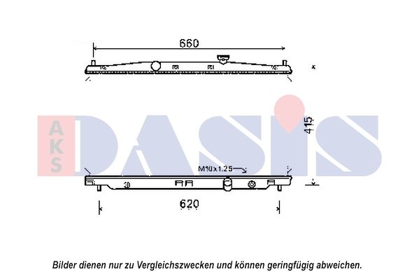 AKS DASIS 100078N - Kühler, Motorkühlung