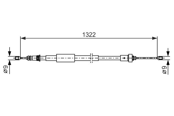 BOSCH 1 987 482 385 - Seilzug, Feststellbremse