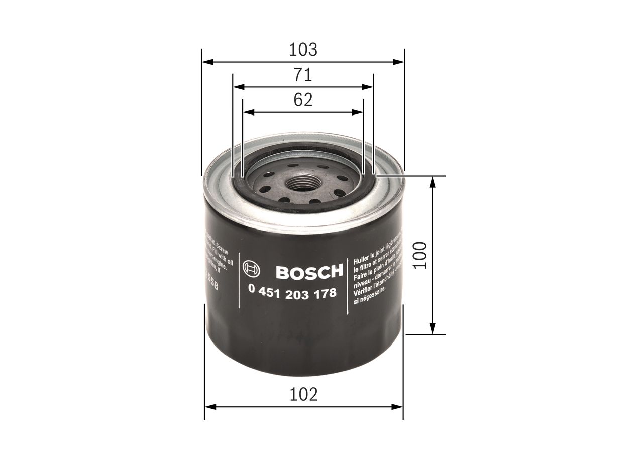 BOSCH 0 451 203 178 - Ölfilter