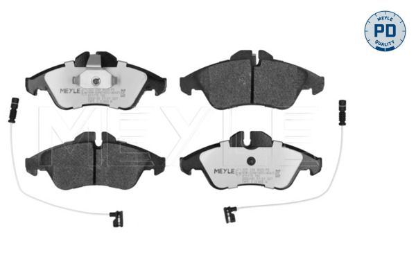 MEYLE 025 239 9020/PD - Bremsbelagsatz, Scheibenbremse