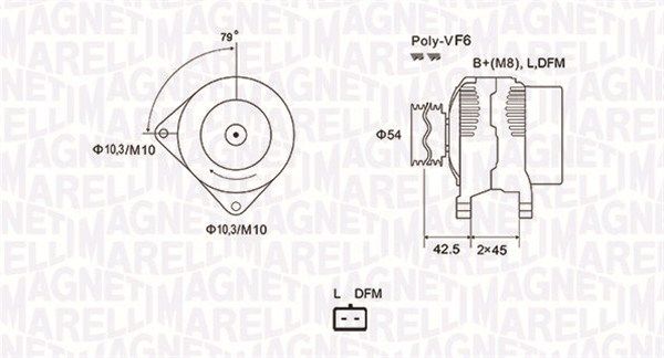 MAGNETI MARELLI 063731879010 - Generator