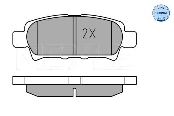 MEYLE 025 240 1416/W - Bremsbelagsatz, Scheibenbremse