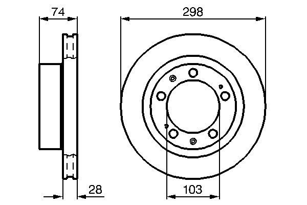 BOSCH 0 986 478 418 - Bremsscheibe