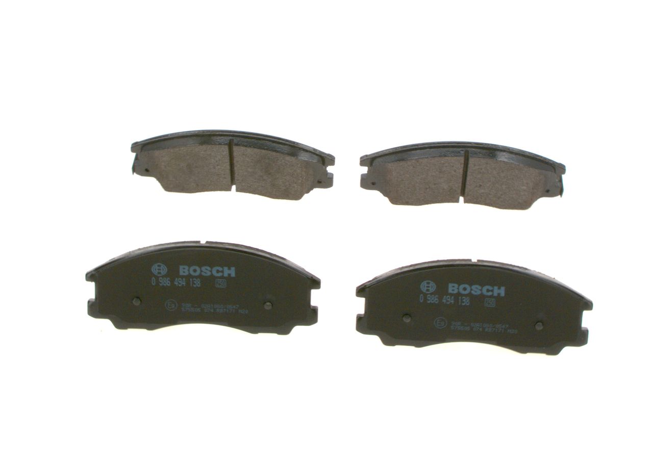 BOSCH 0 986 494 138 - Bremsbelagsatz, Scheibenbremse