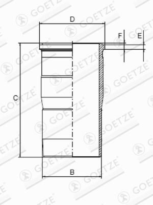 GOETZE ENGINE 14-451190-00 - Zylinderlaufbuchse