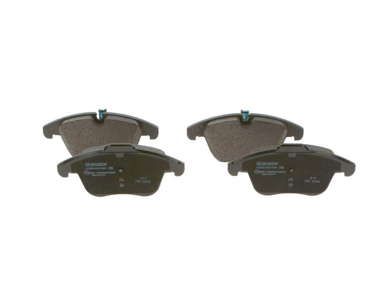 BOSCH 0 986 494 830 - Bremsbelagsatz, Scheibenbremse