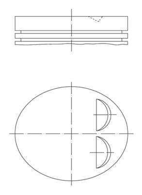 MAHLE 011 84 00 - Kolben