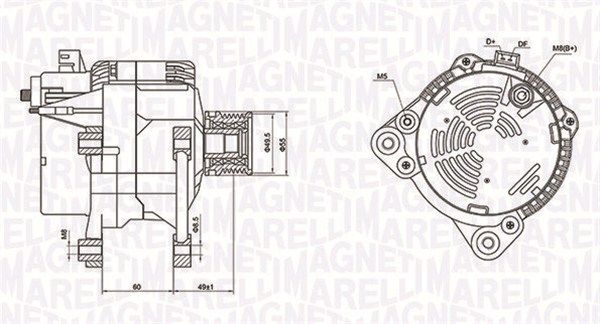 MAGNETI MARELLI 063731260010 - Generator