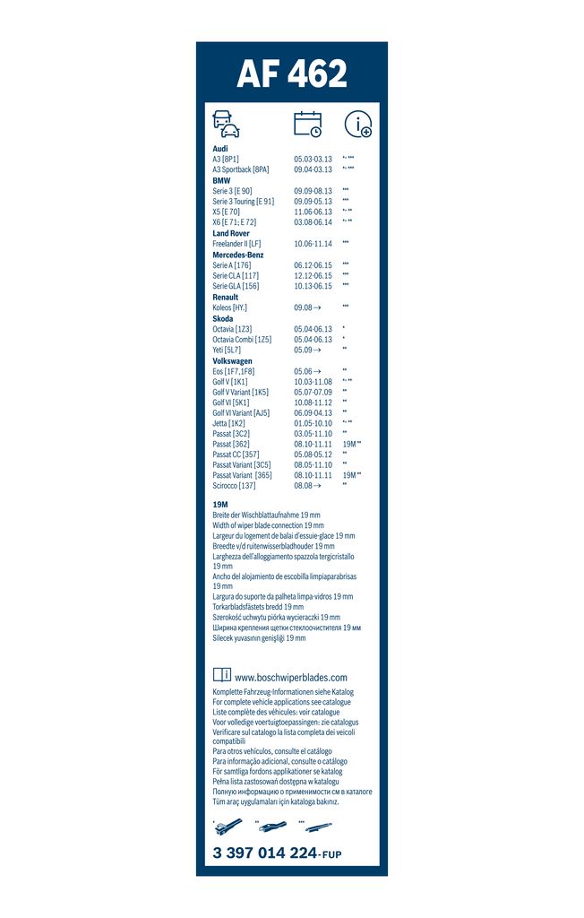 BOSCH 3 397 014 224 - Wischblatt