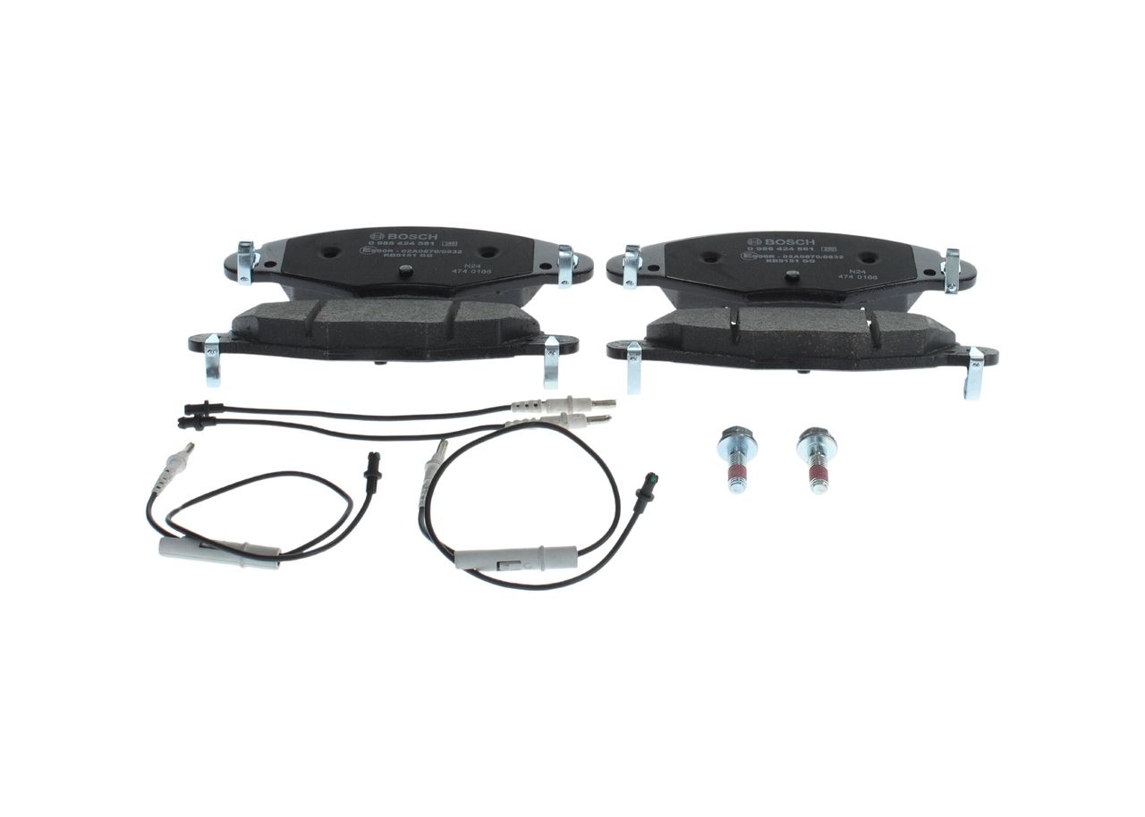 BOSCH 0 986 424 581 - Bremsbelagsatz, Scheibenbremse