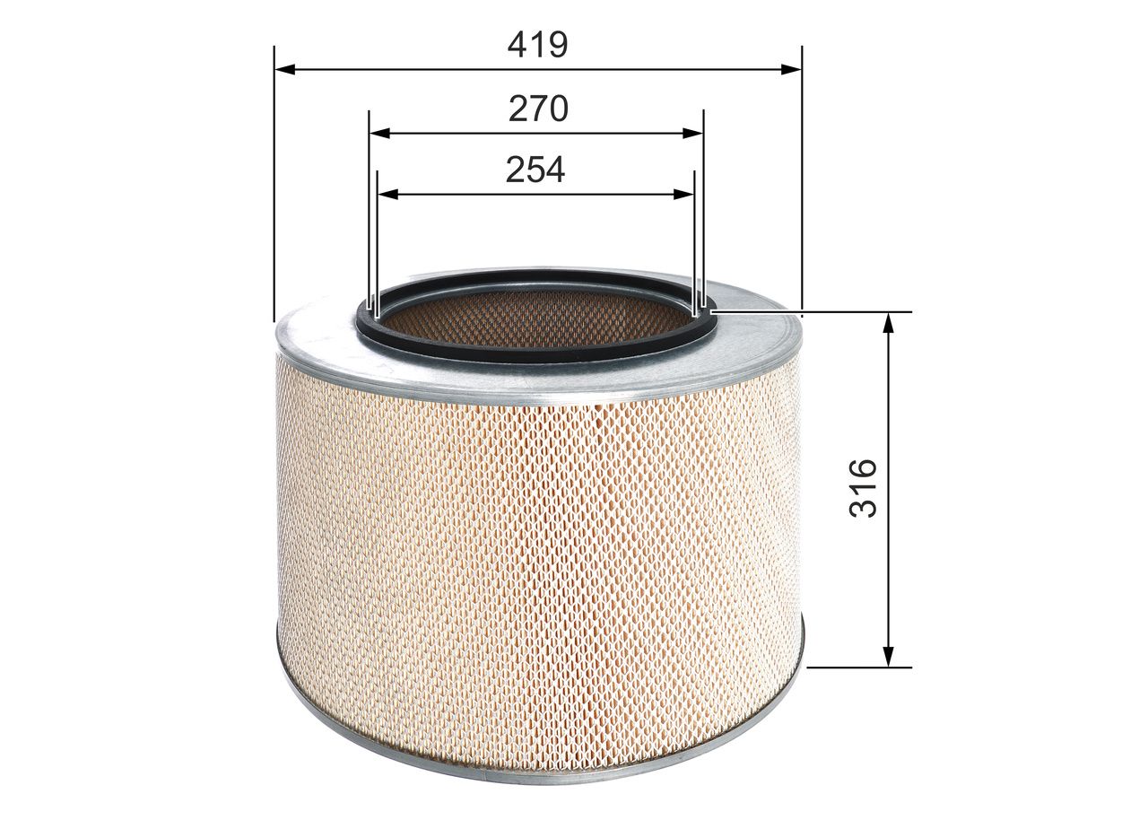 BOSCH 1 457 433 728 - Luftfilter