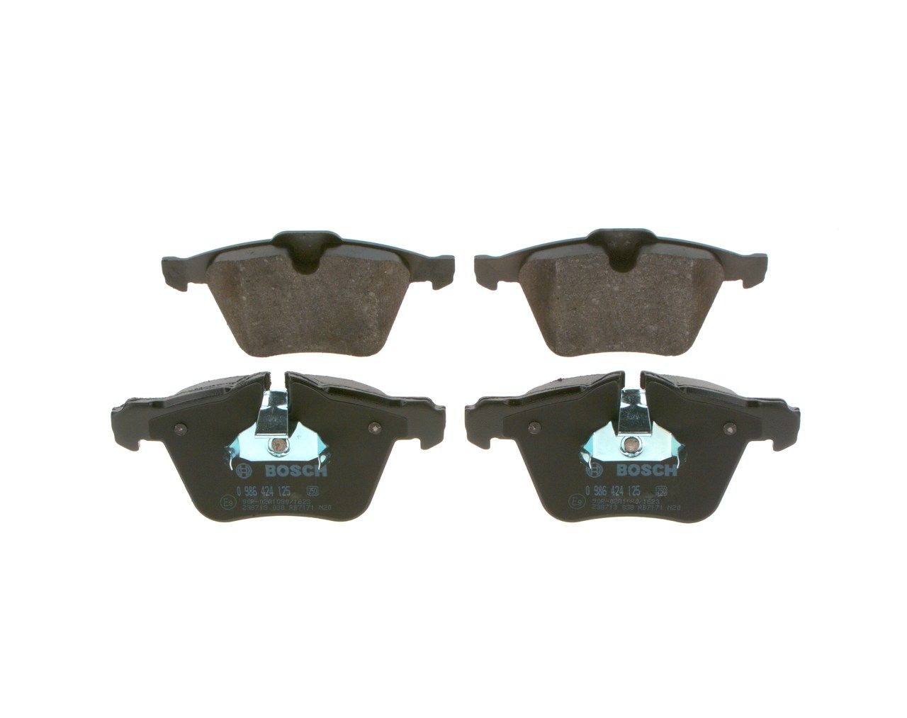 BOSCH 0 986 424 125 - Bremsbelagsatz, Scheibenbremse
