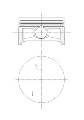 MAHLE 081 PI 00122 000 - Kolben