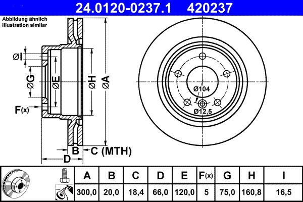 ATE 24.0120-0237.1 - Bremsscheibe