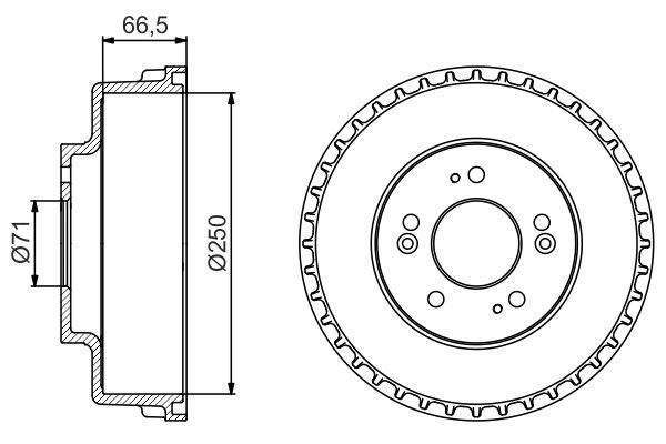 BOSCH 0 986 477 228 - Bremstrommel