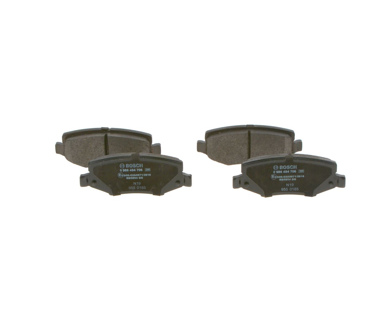 BOSCH 0 986 494 706 - Bremsbelagsatz, Scheibenbremse