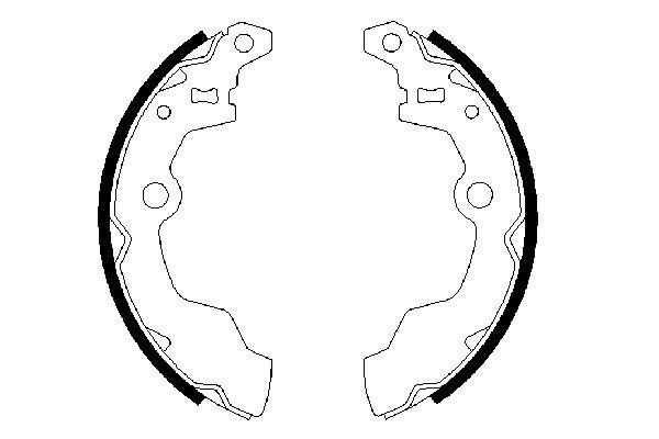 BOSCH 0 986 487 269 - Bremsbackensatz