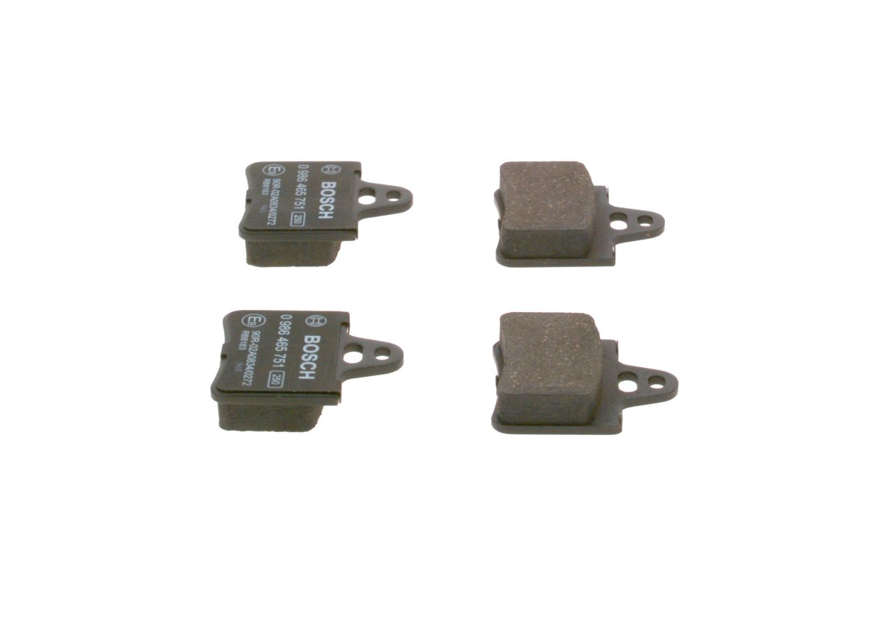 BOSCH 0 986 465 751 - Bremsbelagsatz, Scheibenbremse
