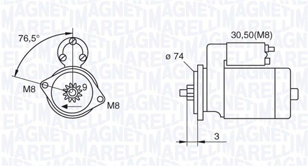 MAGNETI MARELLI 063280052010 - Starter