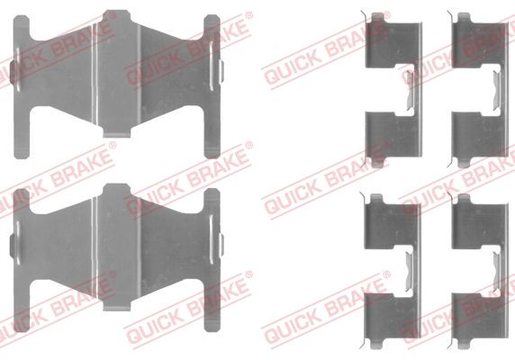 QUICK BRAKE 109-1204 - Zubehörsatz, Scheibenbremsbelag