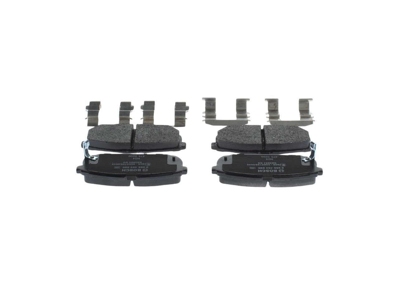 BOSCH 0 986 494 590 - Bremsbelagsatz, Scheibenbremse