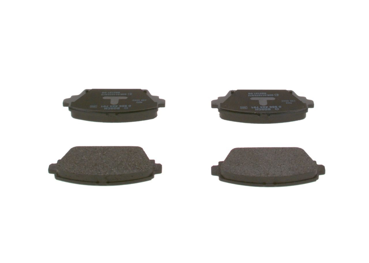 BOSCH 0 986 424 791 - Bremsbelagsatz, Scheibenbremse