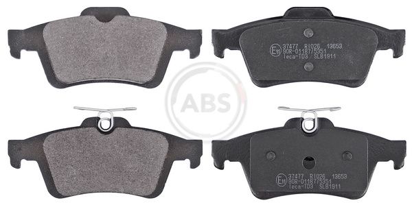 A.B.S. 37477 - Bremsbelagsatz, Scheibenbremse