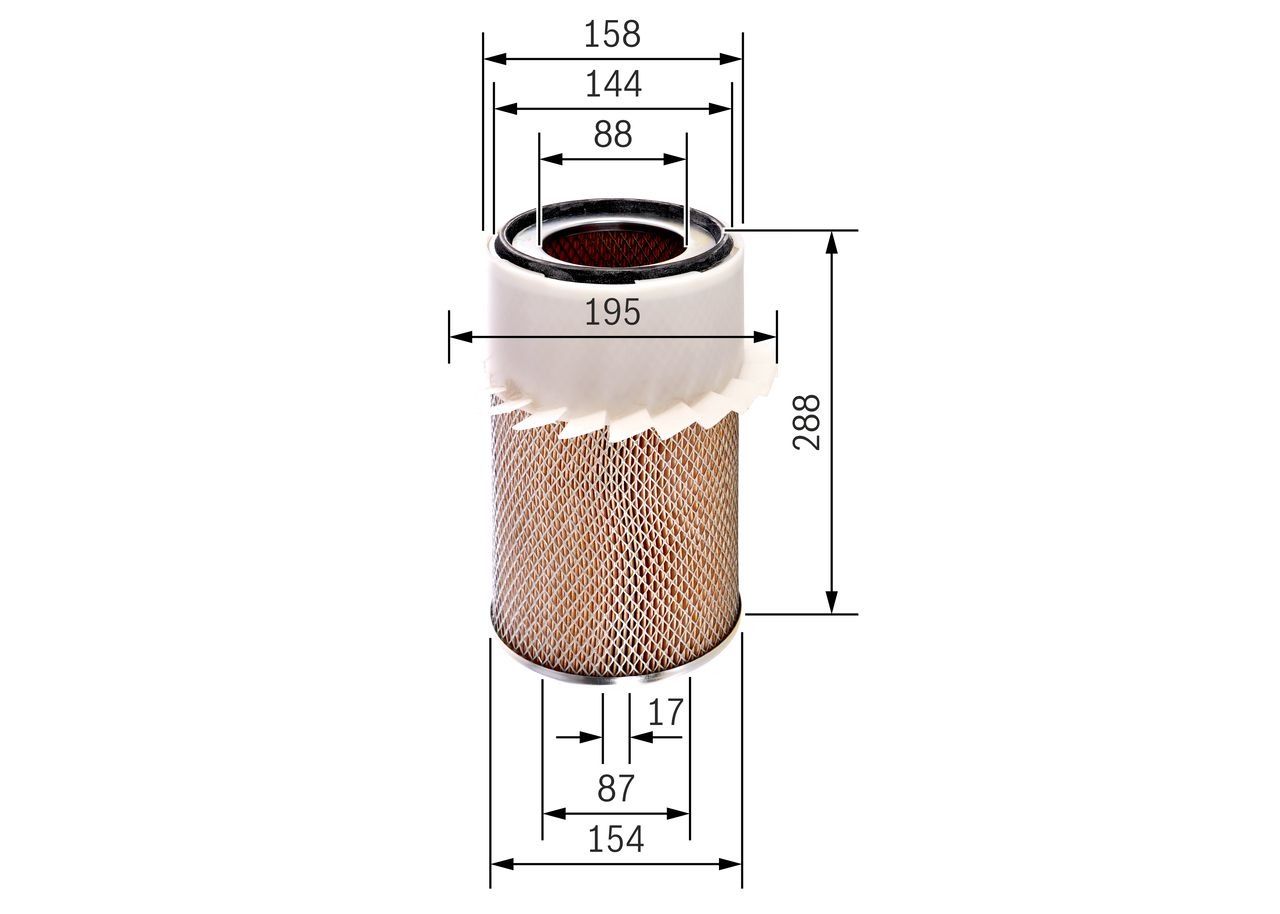 BOSCH 0 986 626 787 - Luftfilter