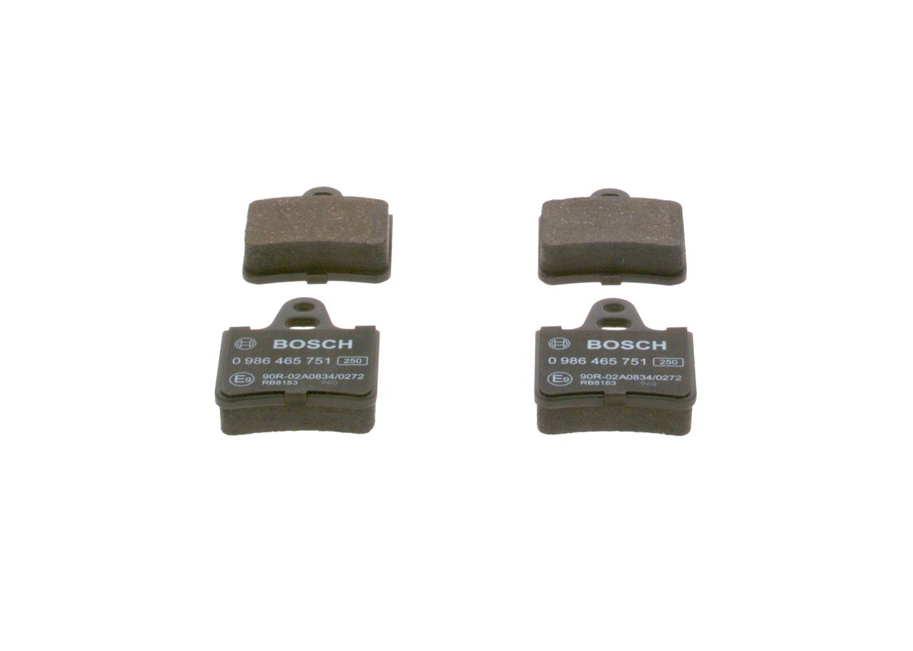 BOSCH 0 986 465 751 - Bremsbelagsatz, Scheibenbremse