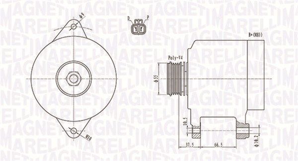 MAGNETI MARELLI 063731283010 - Generator