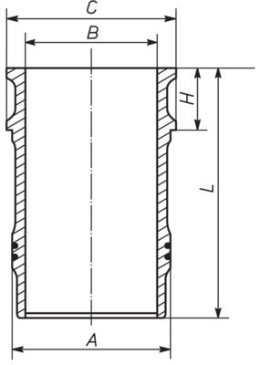 MAHLE 001 LW 00138 000 - Zylinderlaufbuchse