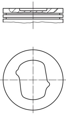 MAHLE 014 24 00 - Kolben