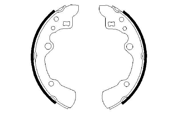 BOSCH 0 986 487 258 - Bremsbackensatz