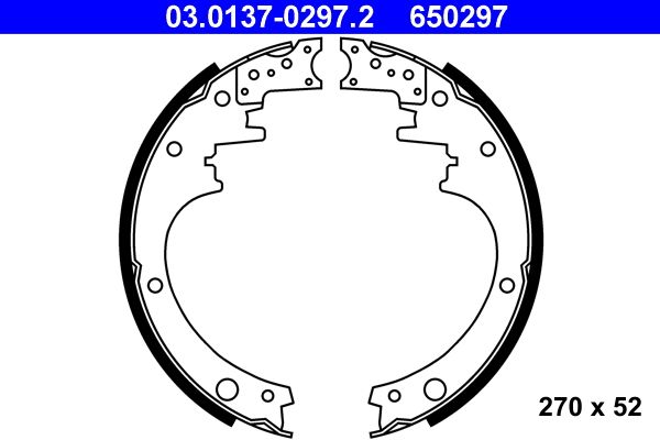 ATE 03.0137-0297.2 - Bremsbackensatz
