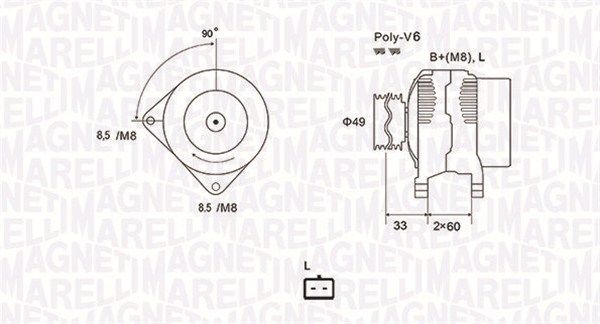 MAGNETI MARELLI 063731661010 - Generator