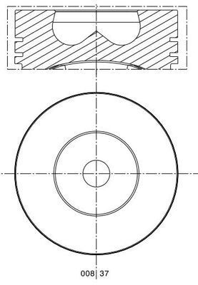 MAHLE 008 37 00 - Kolben