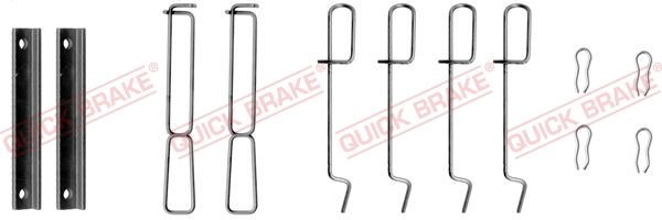 QUICK BRAKE 109-1265 - Zubehörsatz, Scheibenbremsbelag